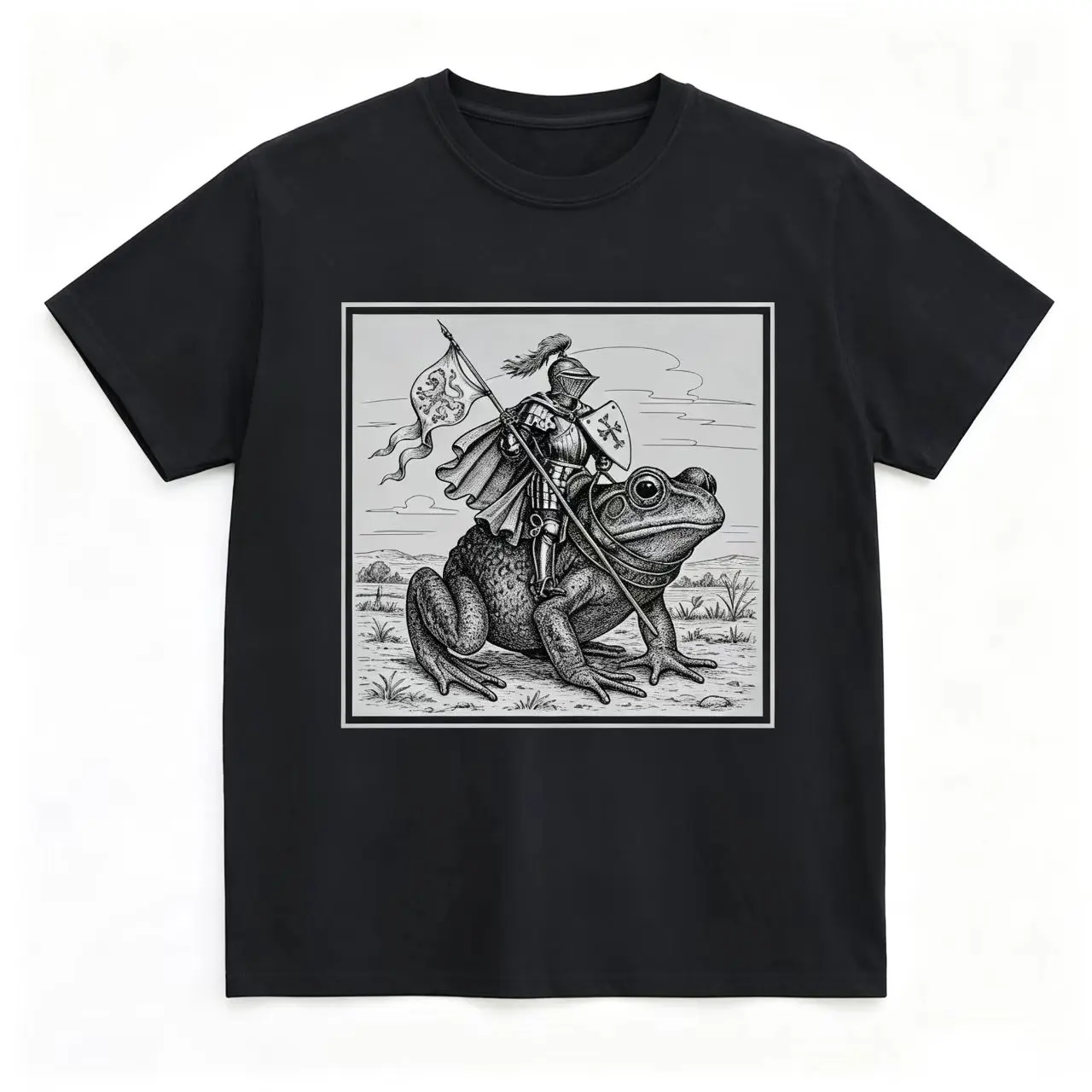 Medieval Knight Shirt | Frogss Meme | Renaissance Fair | Frogss Knight Rider Tee