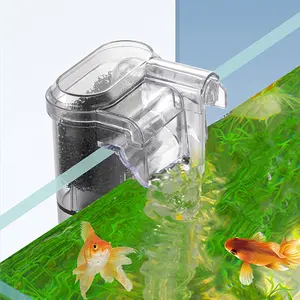 1PC Wall-hanging Filter For Fish Tanks USB plug Mini Aquarium Filter Pump 250H/L Suitable For Fish Tanks Below 30cm,2.5W DC 5V Water Circulation Pump