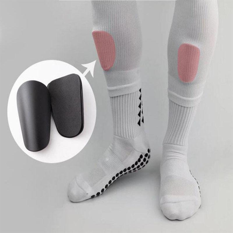 1 Pair Mini Shin Guards - Lightweight Impact-Resistant Soccer Gear, Football Equipment, Fits Inside Socks for Training & Match Protection