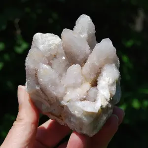 3in 394g Large Trigonic Record Keeper Ametrine Spirit Quartz Crystal Cluster, South Africa