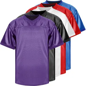 Blank Football  Plain Sports T-Shirt Pullover Football Clothing Hip Hop  for Party Mesh Polyester Plain Football Shirt Pullover Sports Clothing 100% Polyester Lightweight for comfort Easy Care Machine Wash Cold and Hang Dry Classic World Cup Soccer Jersey