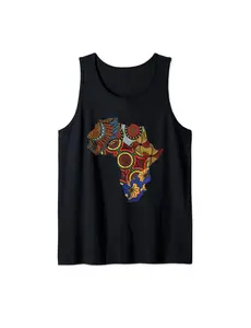 AFRICAN MAP Sleeveless shirt