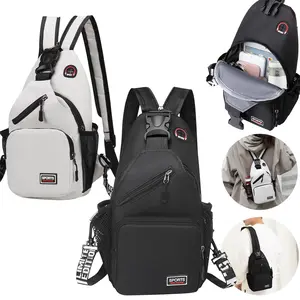 Waterproof Nylon Sling Bag for Men & Women - Versatile Crossbody Backpack for Hiking, Travel & Everyday Use - Durable Chest Daypack