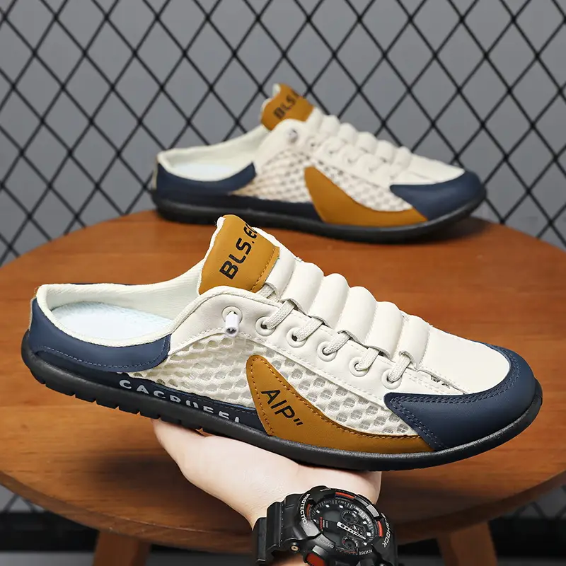 Local warehouse Men'S Fashionable Multifunctional One Foot Casual Shoes - Anti Slip And Durable Sports Sandals, Comfortable Insole, Breathable Fabric