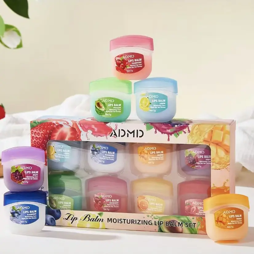 Organic Lip Balm Moisturizer, a Hydrating Lip Treatment with Vitamin E for Daily Care, Fruit Scent - Single Item