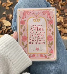 Romance Once Upon a Time Kindle Insert for Clear Case – Aesthetic Book Lover Decor | Cozy Reading Accessory