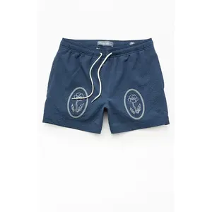 Pacsun Men's Lotus Seersucker 4.5" Swim Trunks