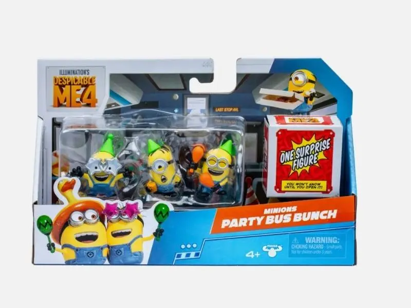 Despicable Me 4, Minions Party Bus Bunch