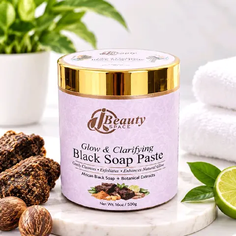 Mami et Point Blanc Hand-Made African Black Soap Cleanser - Plant-Infused with Coconut, Cocoa, Shea, Aroma - Unisex Daily Face & Body Wash for Dry Skin, Eczema Relief, Dark Spots, Acne Treatment, Skin Repair, Soothing, Anti-Aging