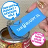 Tab Buddy XL Colors- Food can tab opener help for long nails, sore hands; assistive veggie, soup, cat, dog food magnet tech gadget arthritis Kitchen Lid Utensils Handy Colorful