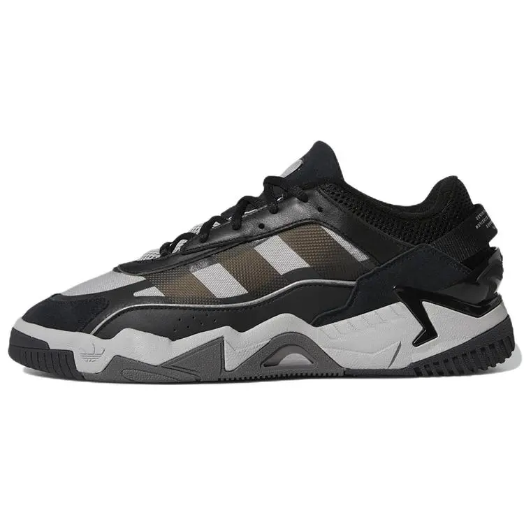 Adidas Niteball 2.0 Black Solid Grey' Comfort Low Top Sneakers Unisex GZ3625