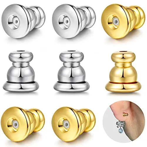 2pairs white gold+2pairs gold