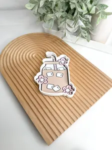 Iced Coffee Tray Trinket Desk Organizer For Crafts & Office Space Organize Small Parts Paper Clips Beads Rhinestones Charms & Jewelry Pieces
