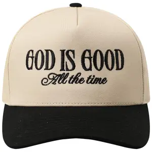 God Is Good All The Time Trucker Hat Suitable for both men and women, this adjustable baseball cap features stylish embroidery patterns. It is a fashionable baseball cap that follows the latest trends.