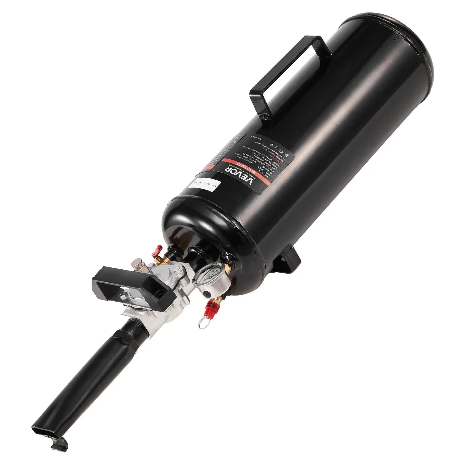 【summerfinds】VEVOR Portable Tire Bead Seater, 2.1 Gal/8 L High-Pressure Steel Air Bead Blaster, Ergonomic Handheld Tire Inflator Tool, 87-116 PSI Operating Pressure, Trigger-Seating Inflator for Travel Trailers, Pickups, Automotive Vehicle Tool