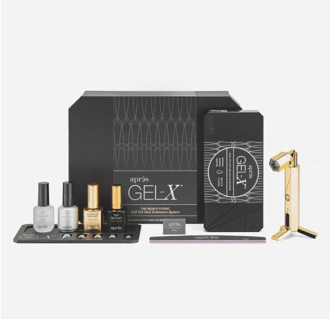 Natural Medium Almond Gel-X Nail Tips Kit, 280 Pieces in 14 Sizes for an Easy At-Home Manicure & Natural Look