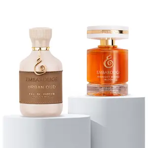 Embarouge The Aromatic Duality Set | 2-Pack Perfume Set | 2x100ml (6.8 Fl. Oz Total) | Midnight Mirage Bloom & Urban Oud | One Lavender Heart: French Grace vs. Arabian Mystery | Long Lasting Eau De Parfum