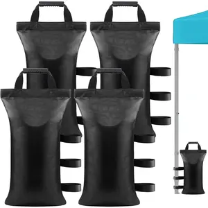 160 LBS Canopy Sandbags Set of 4, Heavy Duty 1680D Canopy Weights for Instant Outdoor Pop Up Tents, Sun Shelter, Gazebos, Sunshade, Ideal for Camping, Beach & Backyard