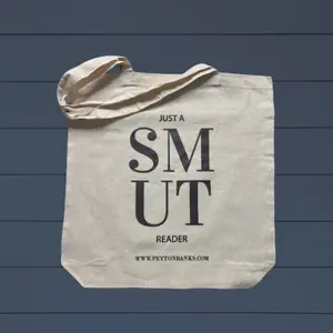 Just a SMUT Reader Tote Bag - Versatile Design for Everyday Use, Ideal for Library Runs, Shopping & Transport, Lightweight Cotton Canvas