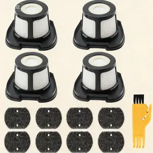 Replacement Vacuum Filters Compatible with Bissell Hand Vacuums 4 Mesh and 8 Foam Filters for Models 2390 2389 2579 Pet Hair Eraser Alternative to Part 1614212 1614203 1614204