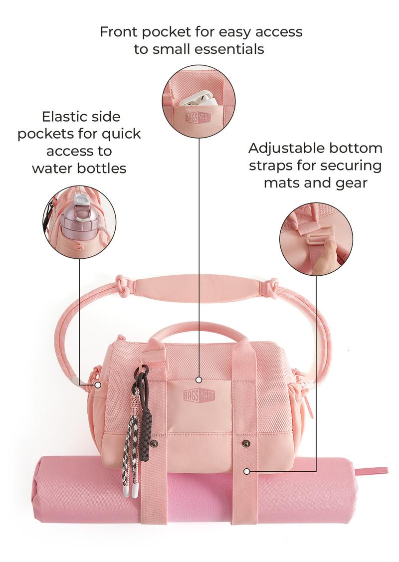 BAGSMART Reiki Mini Gym Compact Duffle Bag (9.84" x 5.9" x 6.69") 5.5L Capacity, Waterproof PVC Pocket, Adjustable Bottom Straps, Elastic side pockets, Ideal for Gym & Daily Use TikTokShopfalldealsforyou BAGSMART Reiki Mini Gym Compact Duffle Bag (9.84" x 5.9" x 6.69") 5.5L Capacity, Waterproof PVC Pocket, Adjustable Bottom Straps, Elastic side pockets, Ideal for Gym & Daily Use TikTokShopfalldealsforyou