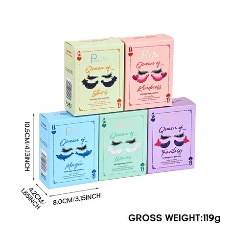 Queen of... Overnight Eye Patches for Puffiness & Dark Circles Hydrating Under Eye Treatment with Fun Designs Easy to Use for Nightly Use