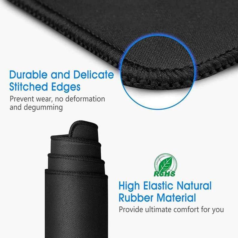 Anime Gaming Desk Mat, Large Extended Mouse Pad, Red Black Desk Pad, Custom XL Keyboard Mat, Computer Desk Accessory, Gamer Gift