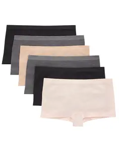 Hanes Girls' Seamless Comfort Tween Boyshorts, 6-Pack Assorted