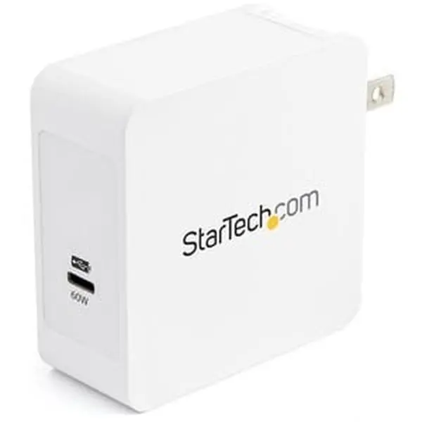 Startech WCH1C Portable USB-C Wall Charger Adapter - Super-Fast Charging for Mobile Electronic Gadgets, Cable-Compatible