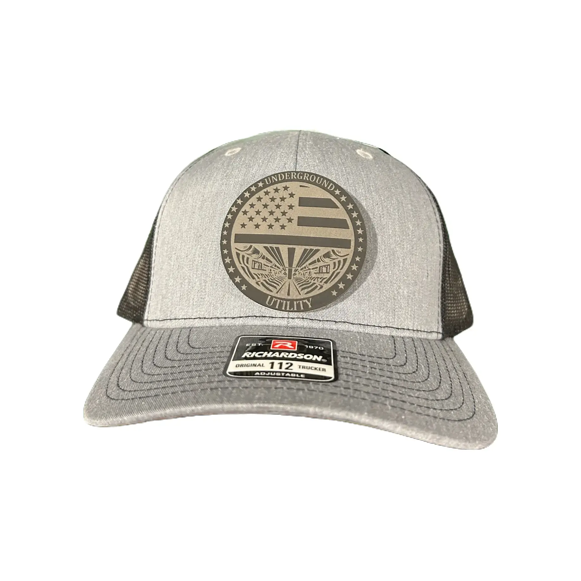 Underground Utility custom Richardson Hat. Perfect for all those doing the work below ground. Underground utilities doesn't go unnoticed here. Perfect for the job or out on the town.
