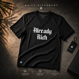 Already Rich V Neck (Black)