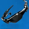 TEMPOMIND Wireless Bluetooth Audio glasses, Sports glasses with Retractable Earphones, Open Ear Headset for Outdoor Running Fishing
