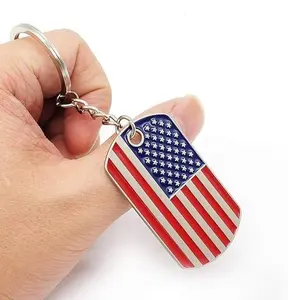 American Flag Keychain