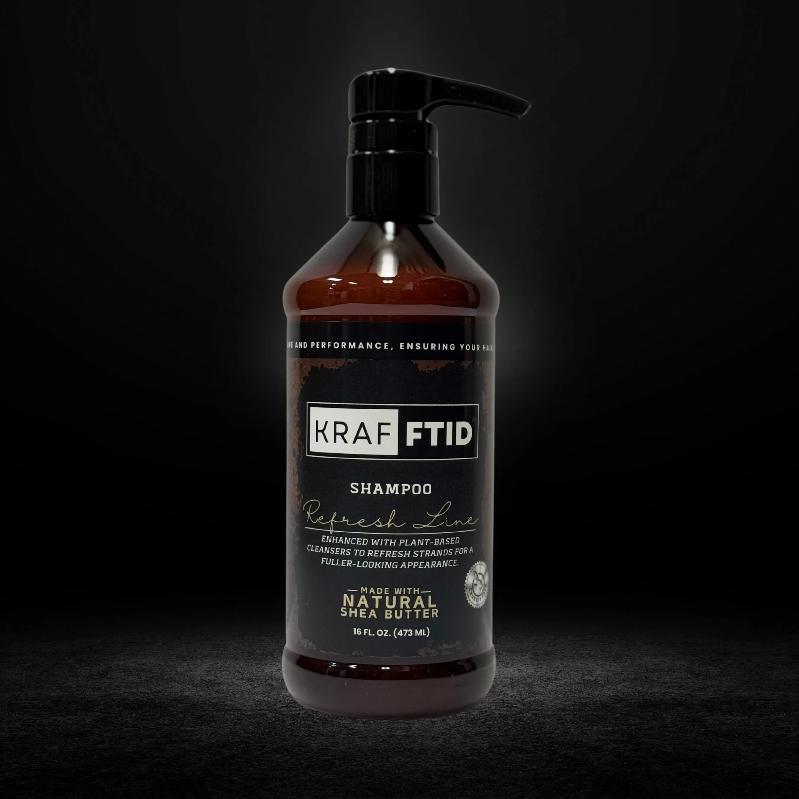 Krafftid Shampoo | 100% Natural Shea Butter + Plant-Based Cleansing | Grooming Game-Changer | Barbershop-Approved Conditioner Gentle