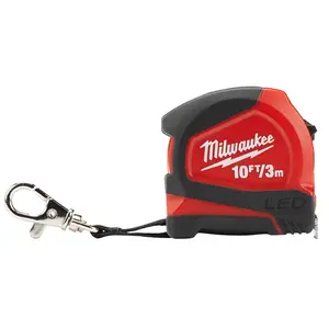 10 ft. Keychain Tape Measure with LED Light