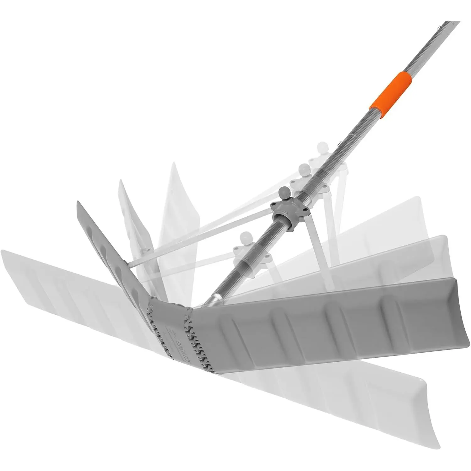 American Design Smart Roof Snow Rake Tool - 16-foot Pole, 36in Wide Sweep, 21ft Total Length, Quick Assembly, Easy Roof Snow Clearing, Prevent Ice Dams, Pole + Blade