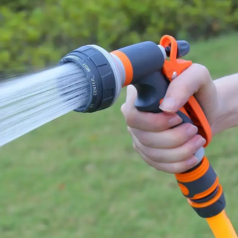High Pressure Garden Watering Sprayer, Adjustable Water Sprayer, Lightweight Plastic Design Watering Tool, Easy To Grip, Garden Supplies, Adjustable Nozzle, Garden Hose Nozzle