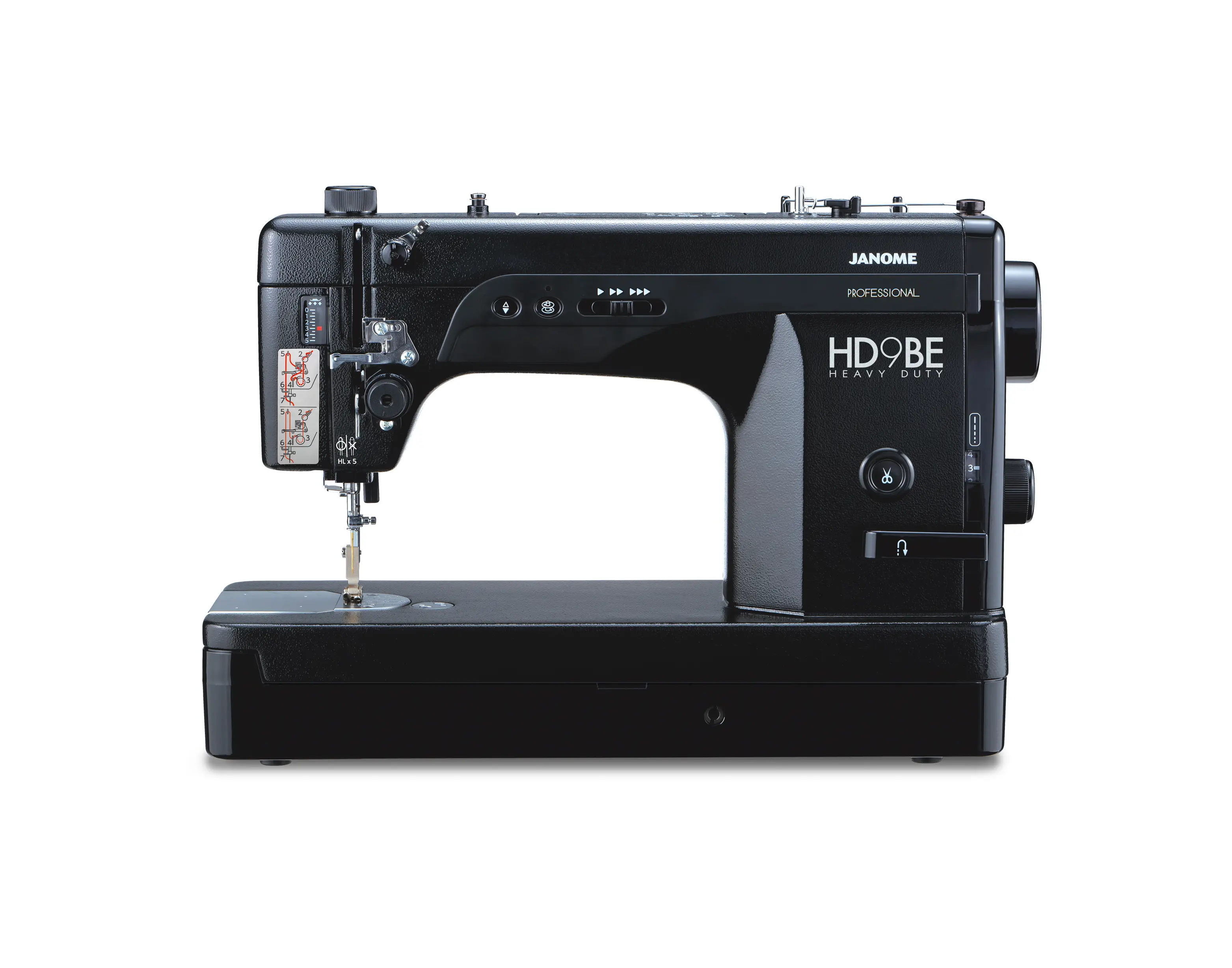 Janome HD9v2BE Professional High Speed Straight Stitch Sewing and Quilting Machine Black Edition