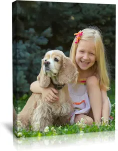 Custom Canvas Prints with Your Photos Personalized Photo Canvas Print Wall Art for Pet Baby Family Mom Dad Men Women Couple Boyfriend Girlfriend Framed 8x12" to 24x36" High Quality USA Made With frame tiktokshopspringglowup