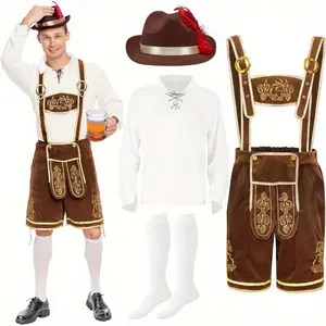 [SYNCFUN Beer Costume Set] SYNCFUN Bavarian Oktoberfest Beer Costume Set for Adults - Halloween and Beer Festival