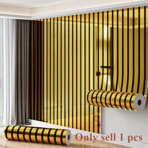 A roll of 15.74*118.11 inch extra-thick mirror-effect grid wallpaper, European-style simple modern 3D wallpaper, suitable for living room, study, and bedroom, peel and stick, can be cut, removable, home decoration
