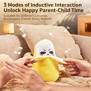 Interactive Music Plush Toy– Banana, Strawberry & Carrot Electric Plush Toys for Parent-Child Interaction, Valentine’s Day & Easter Party Fun Gift for Kids little