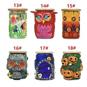 Handmade Ceramic Storage Jar, Tea Container, Coffee Stash, Pen Holder,Halloween Decor