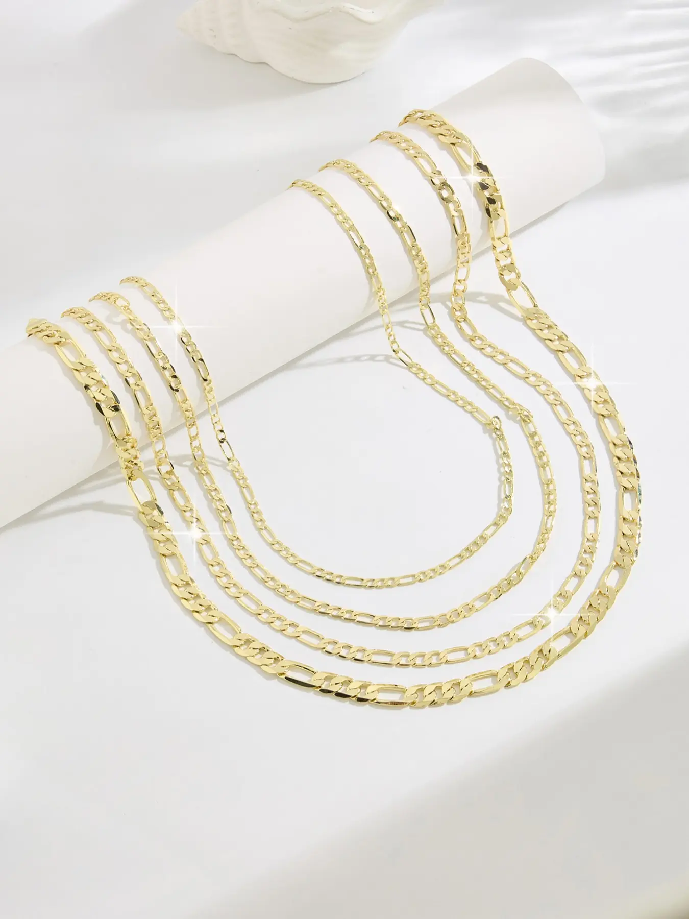 Fashionable Three-In-One Chain Necklace, 24-Inch Fidelio Chain, Punk Style, Copper Plated, Unisex Jewelry, All Seasons, Accessory Necklace, Necklace Chains, Trendy Necklace