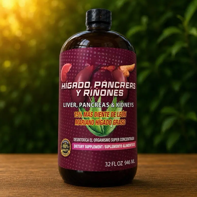 Liver, Pancreas & Kidneys Herbal Liquid Supplement 32 fl oz (946 mL) – Botanical Blend Formula