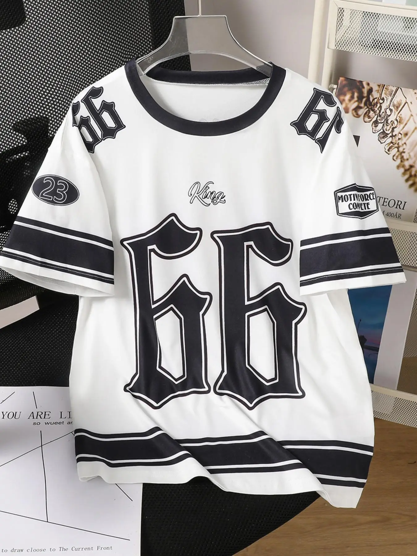 Toddler Boy's Number Print Round Neck Tee, Casual Breathable Short Sleeve T-shirt for Summer, Kids Clothes for Daily Wear