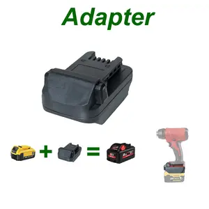 Battery Adapter for De walt 20V Li-Ion Batteries Convert to Milwaukee 18V/20V Tools Battery Adapter for De walt 20V Li-Ion Batteries Convert to Milwaukee 18V/20V Tools