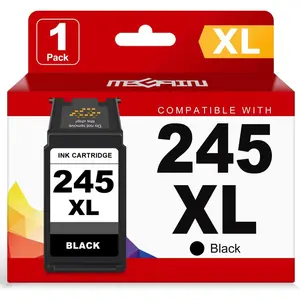 245XL 246XL Ink  Replacement for  245 246 XL PG245 CL246 for  PIXMA MG2525 MG3022 MX490 TS202 TS3322 TR4520 TS302 TR4527 Cannon Printer Ink Cartridges (1 Black)