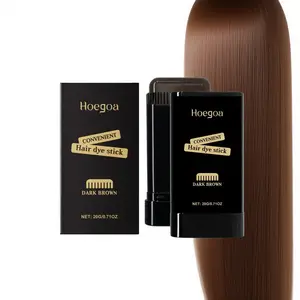 Hoegoa Ultimate Hair Dye Comb 20ml Waterproof Disposable Pen for Easy Application Fast Replenishment Long Lasting Color Dark Brown Black Haircare Blonde Sweatproof Convenient