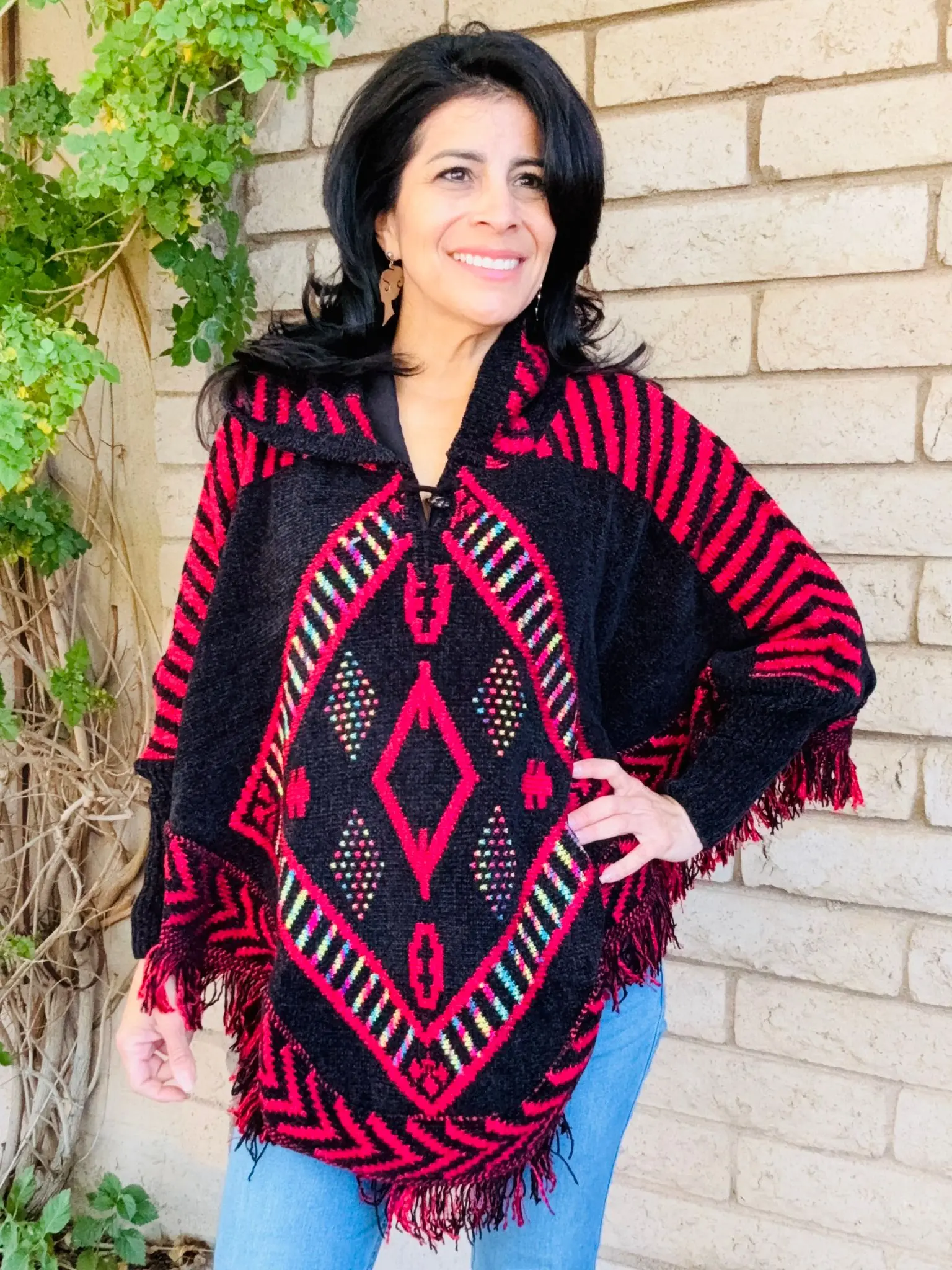 Mañanita $45 - one size fits all - Hand Embroidered in Mexico, Vibrant Mexican Floral Design, Comfortable & Colorful, One-of-a-Kind Artisanal clothing - poncho artesanal mexicano